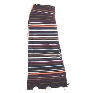 White House Black Market convertible striped maxi